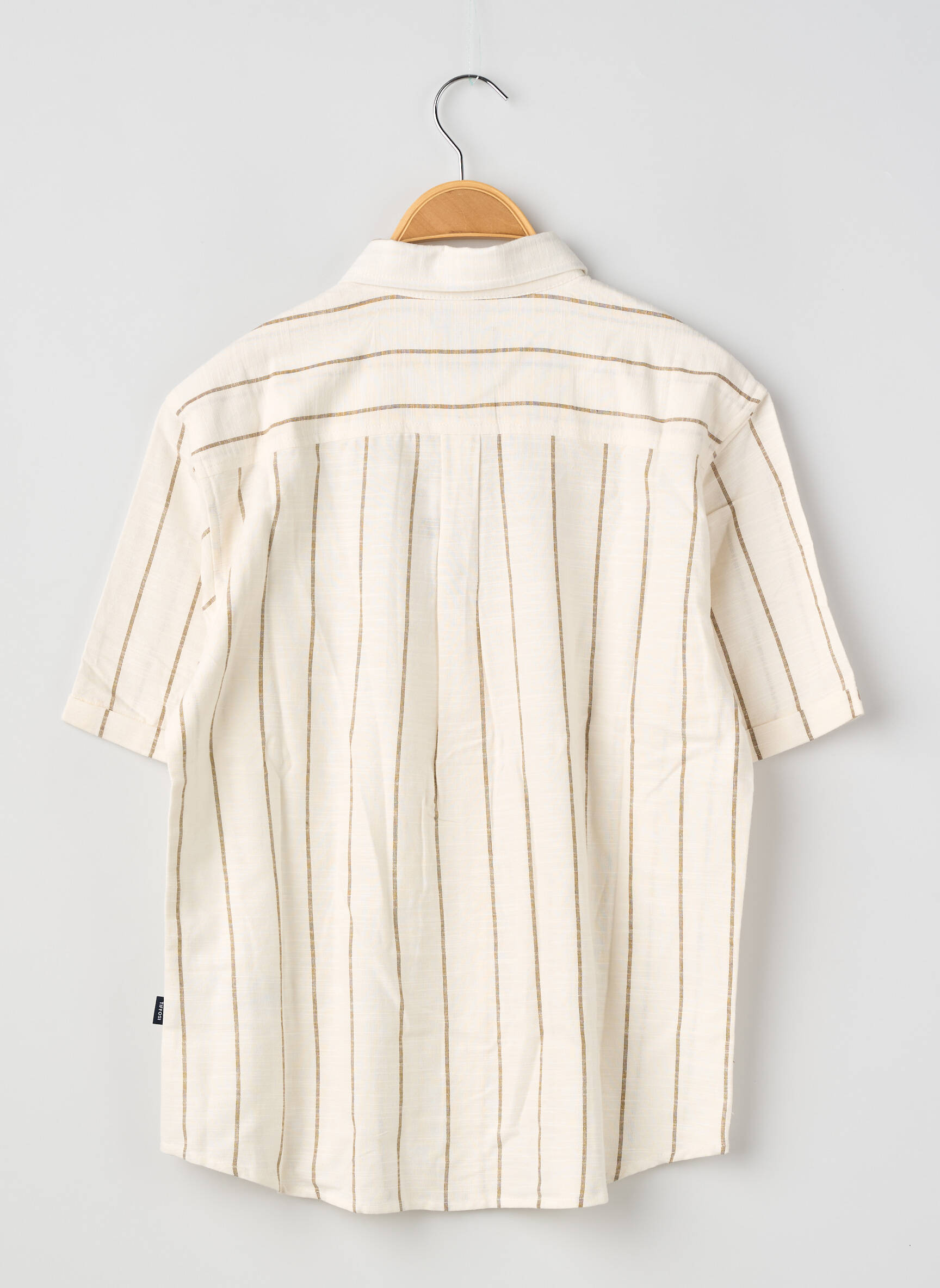 Chemise manches courtes imprimé rayures beige TIFFOSI garçon