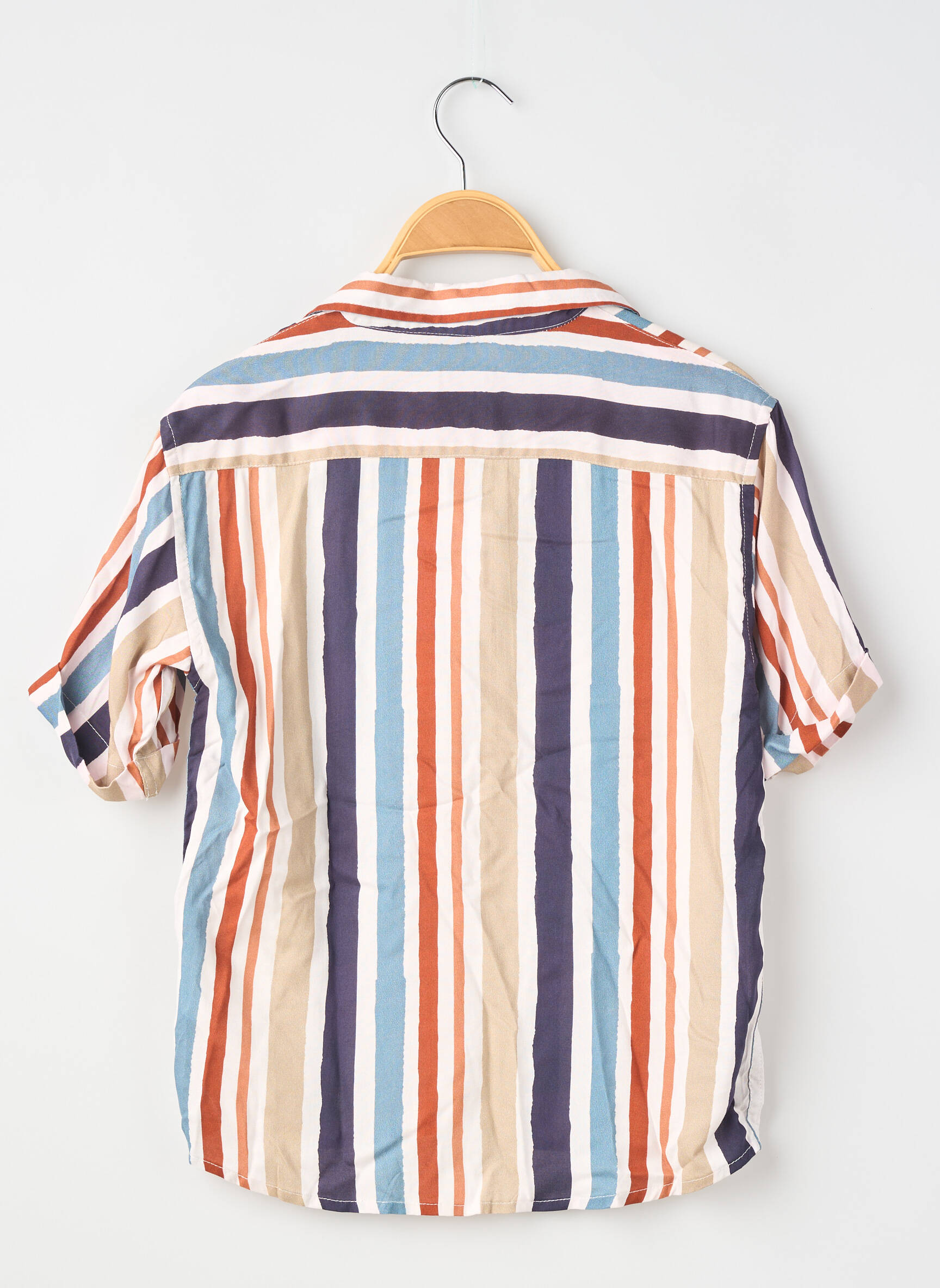 Chemise manches courtes tissage popeline bleu TIFFOSI garçon