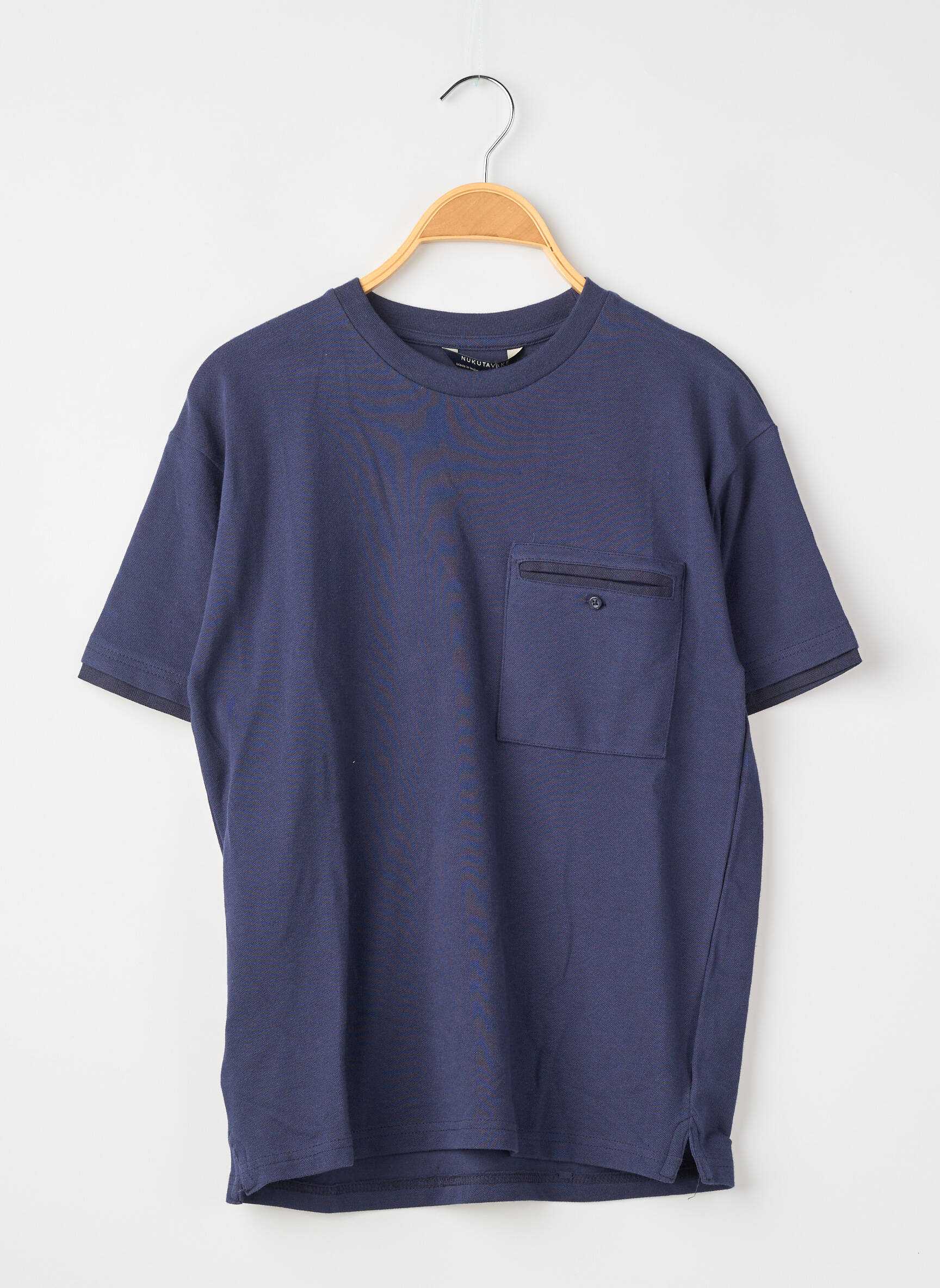 T-shirt coupe droite manches courtes bleu NUKUTAVAKE garçon