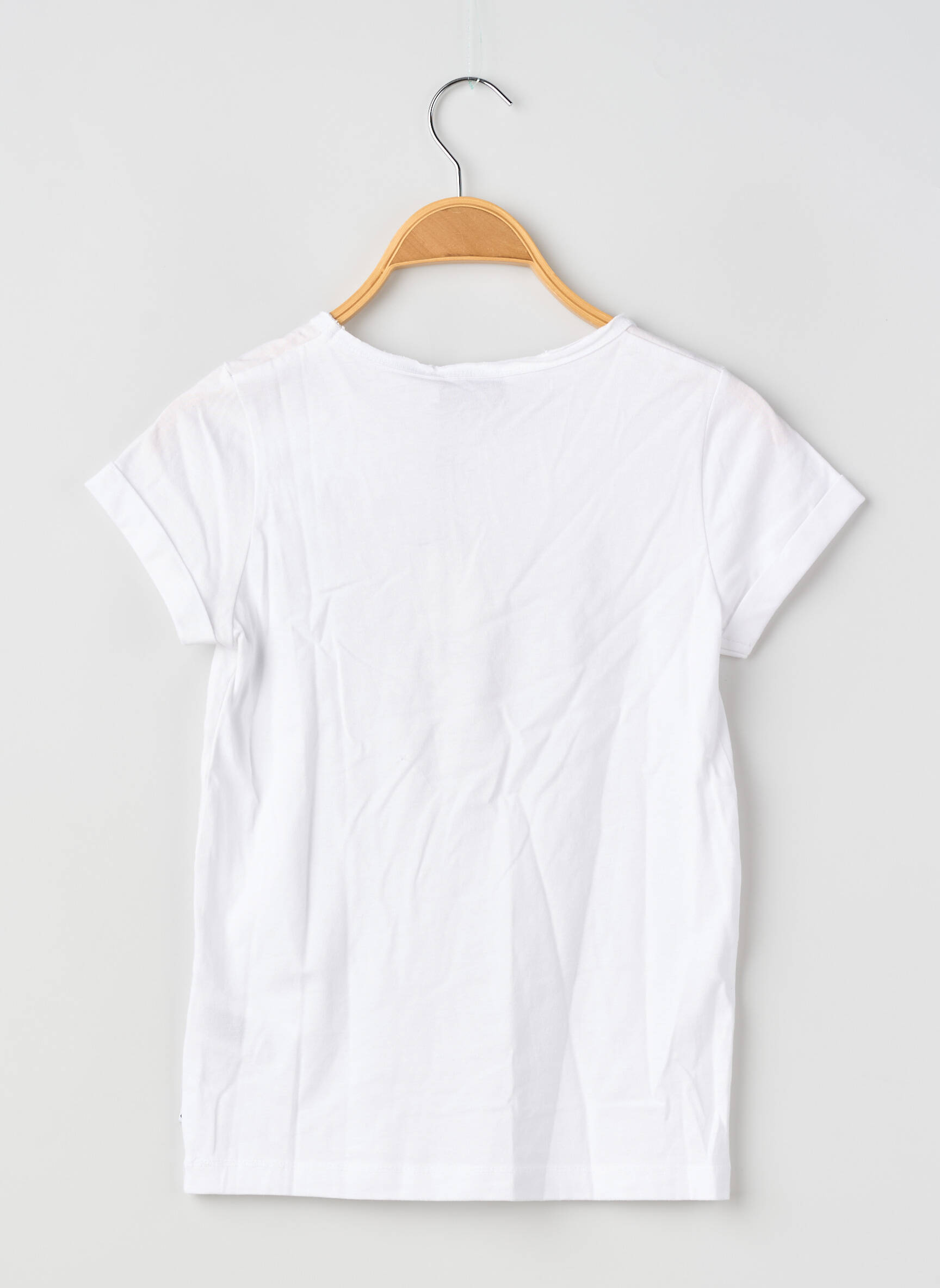 T-shirt coupe droite manches courtes blanc LE TEMPS DES CERISES fille