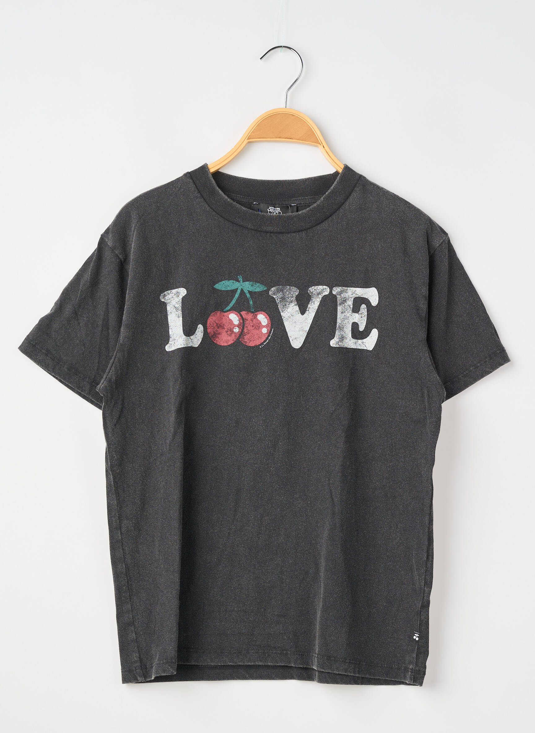 T-shirt coupe droite manches courtes gris LE TEMPS DES CERISES fille