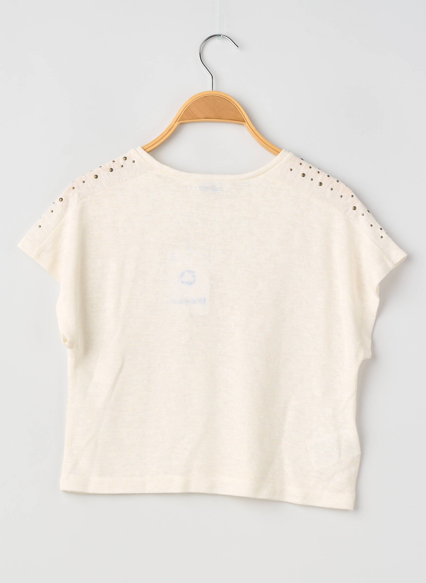 T-shirt coupe droite manches courtes beige MAYORAL fille