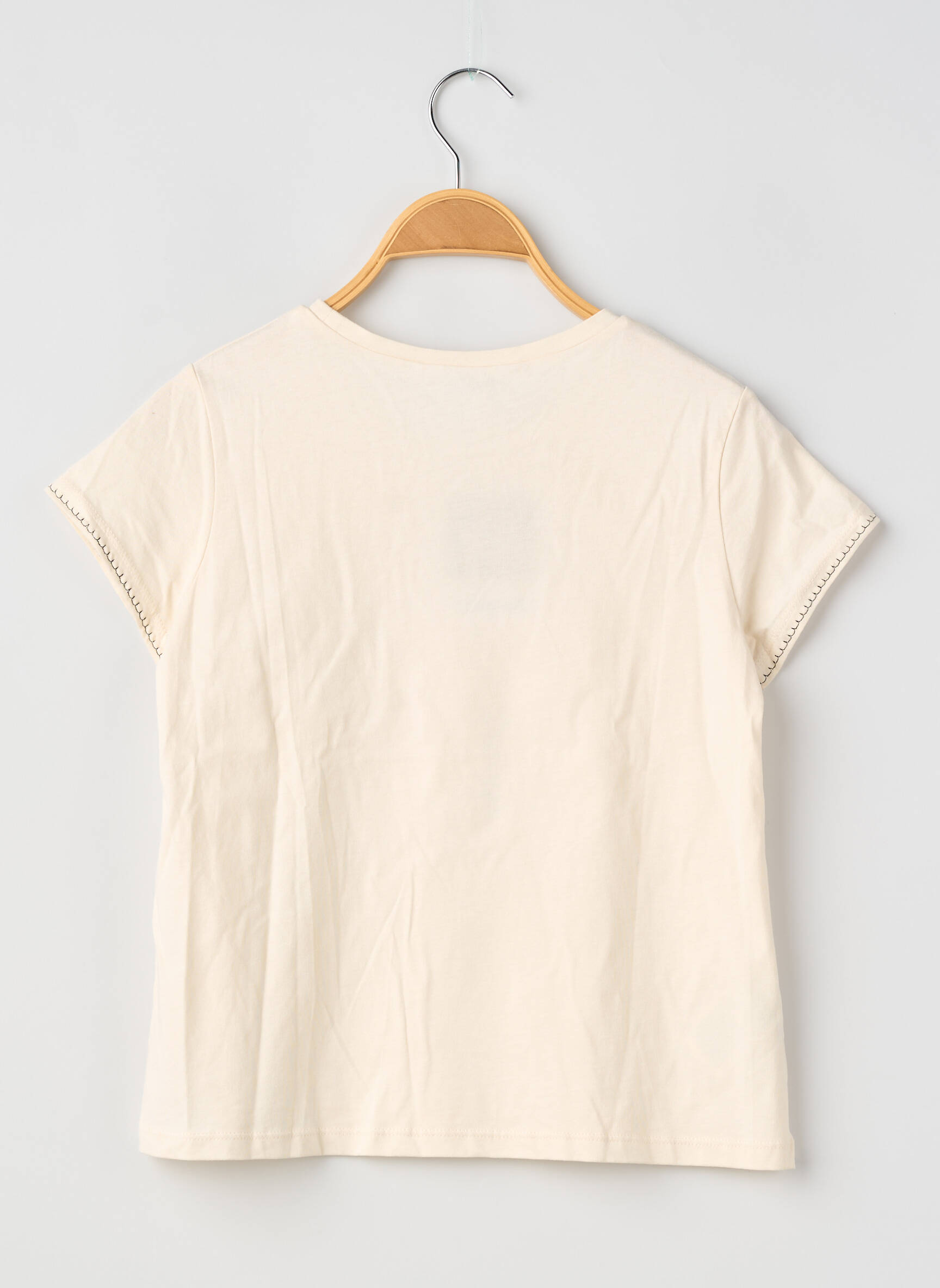 T-shirt coupe droite manches courtes beige MAYORAL fille