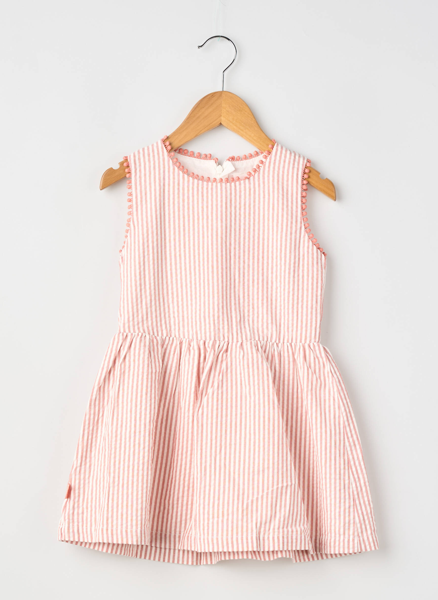 Robe courte doublure sans manche orange BOBOLI fille