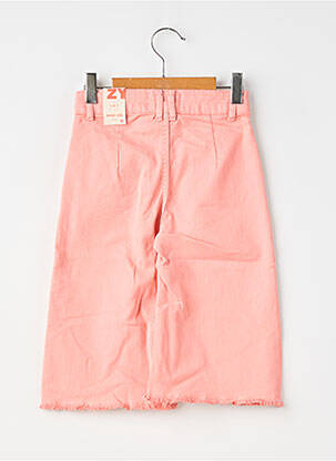Jeans coupe large stretch taille ajustable rose ZY fille
