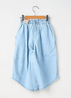 Jeans coupe large stretch taille ajustable bleu ZY fille