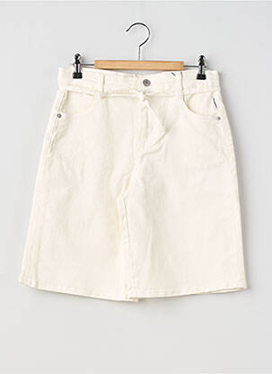 Bermuda stretch taille ajustable blanc LE TEMPS DES CERISES fille