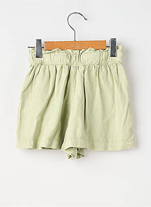 Short poches taille ajustable vert ZY fille