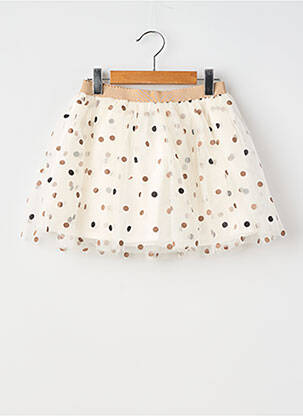 Jupe mi-longue doublure beige MAYORAL fille