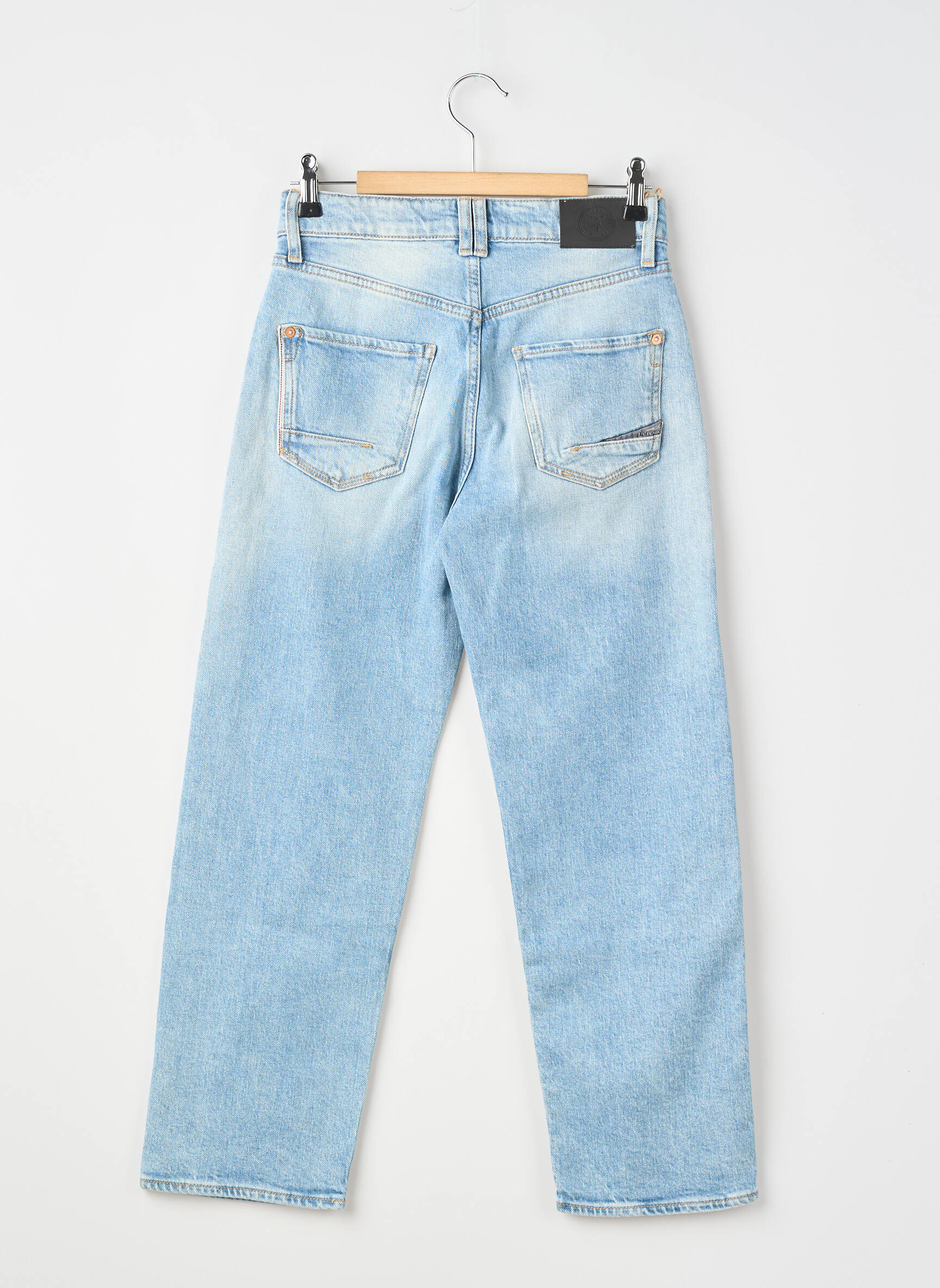 Jeans coupe droite stretch taille ajustable bleu LE TEMPS DES CERISES garçon