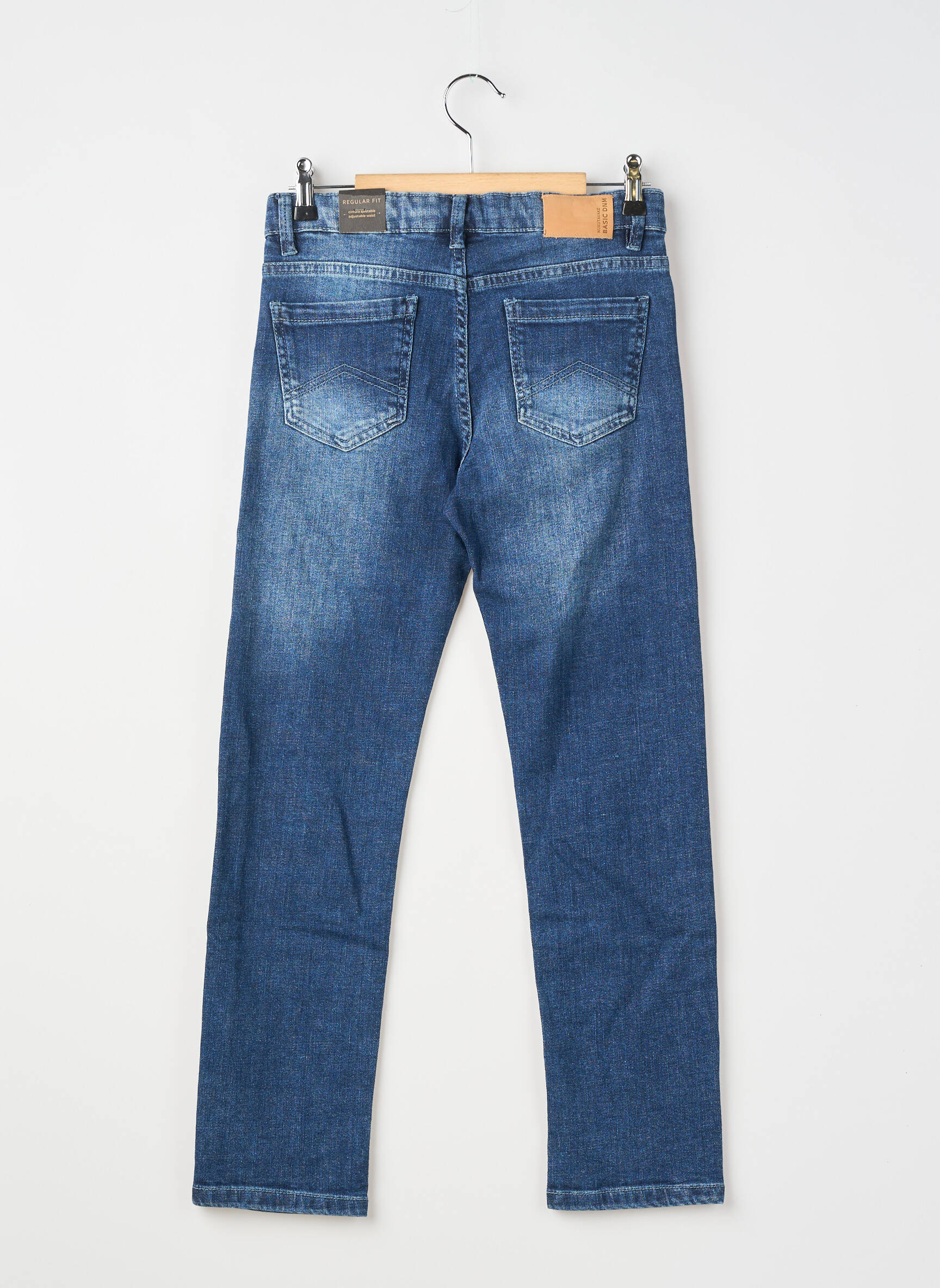 Jeans coupe slim stretch taille ajustable bleu NUKUTAVAKE garçon