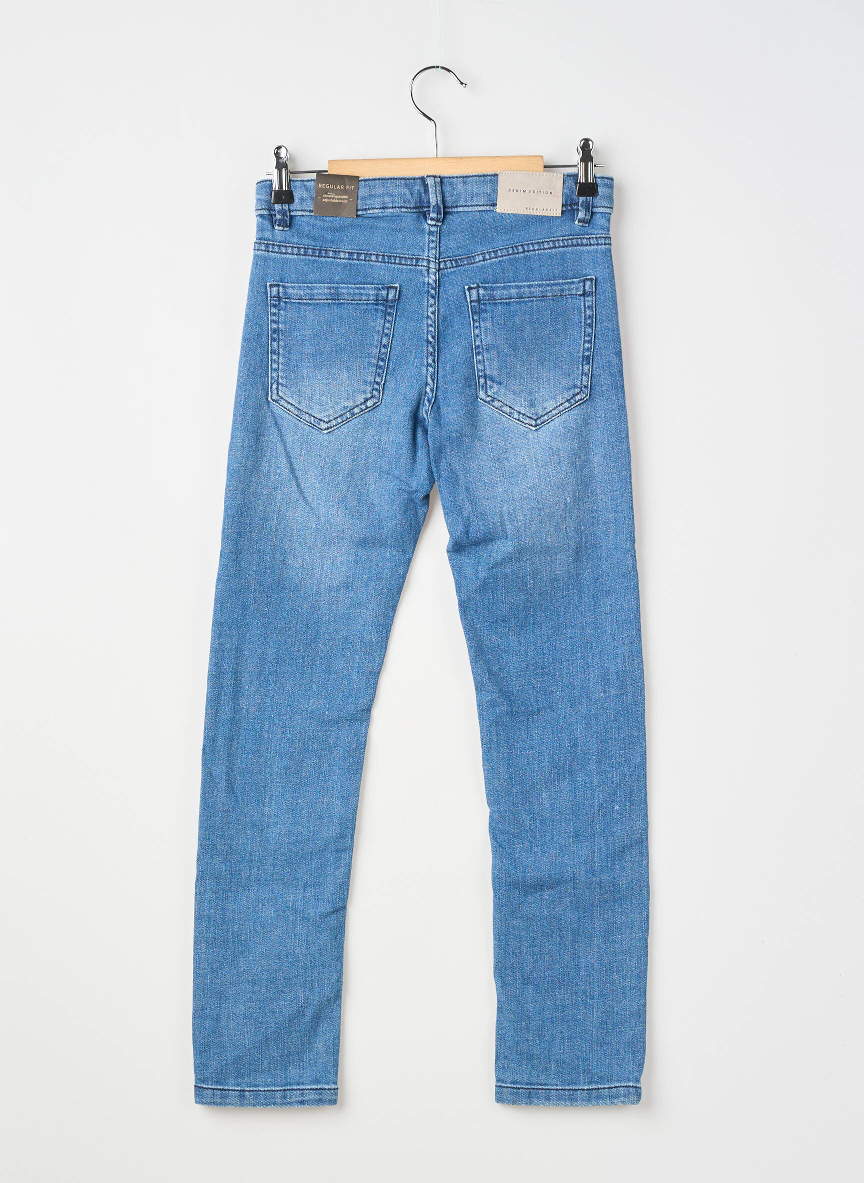 Jeans coupe slim stretch taille ajustable bleu clair NUKUTAVAKE garçon