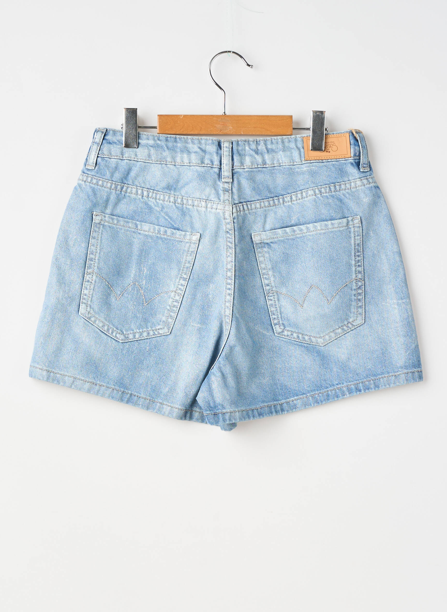 Short stretch taille ajustable bleu LE TEMPS DES CERISES fille