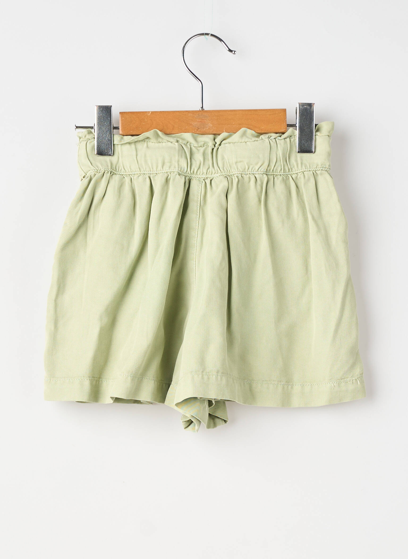 Short poches taille ajustable vert ZY fille