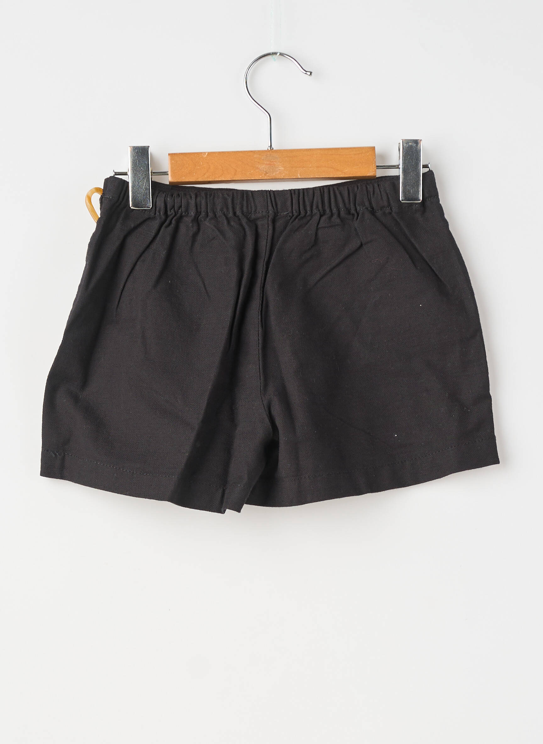 Jupe short tissage popeline noir MAYORAL fille
