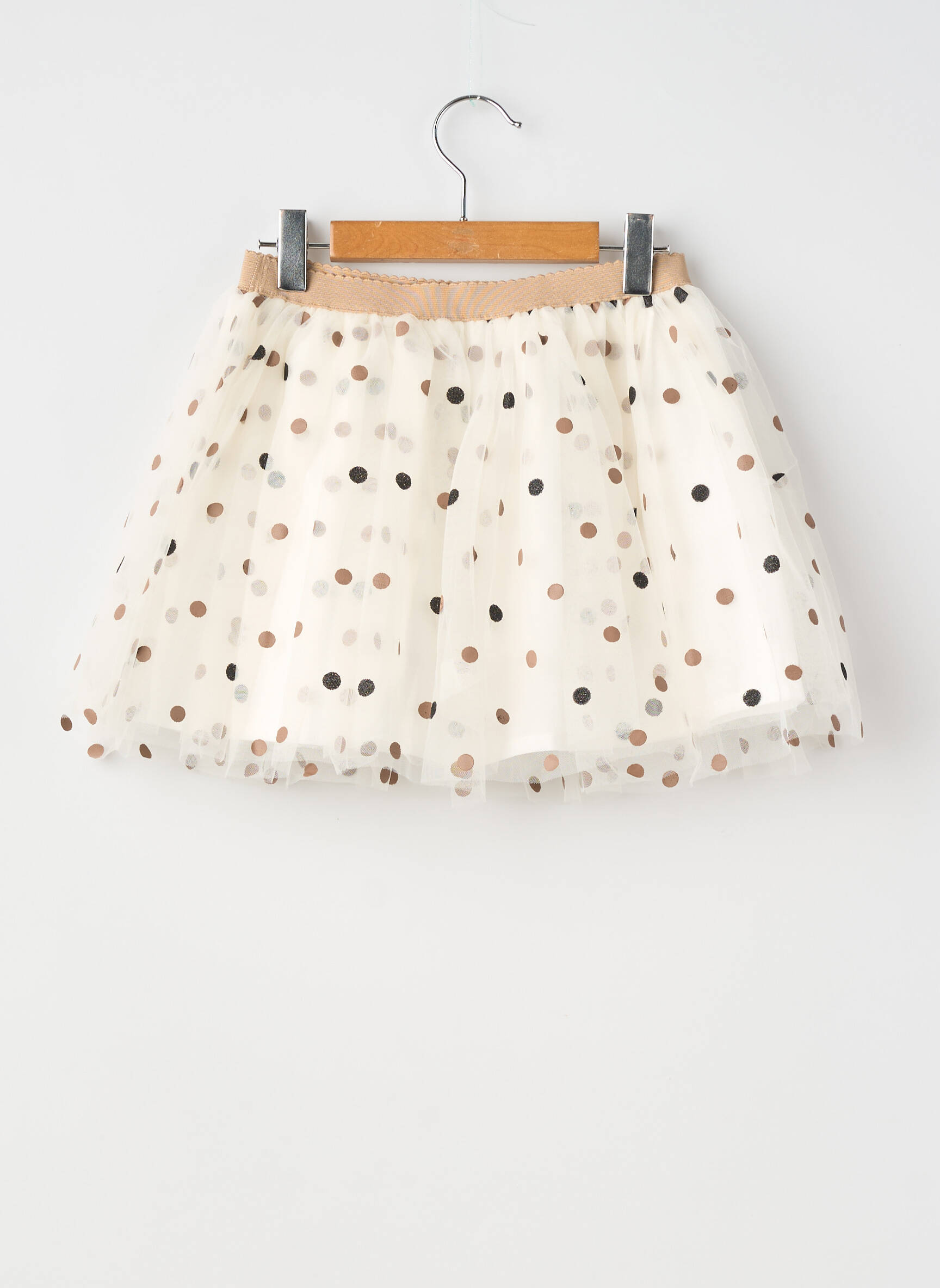Jupe mi-longue doublure beige MAYORAL fille