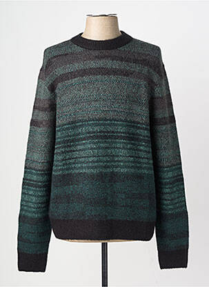 Pull stretch manches longues vert STREET ONE homme