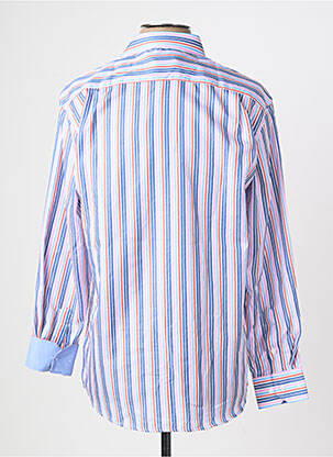Chemise manches longues coupe droite bleu YVES ENZO homme