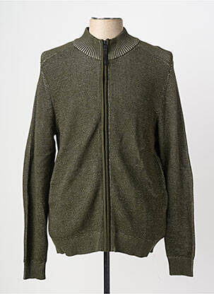 Gilet manches longues tissage chiné vert STREET ONE homme