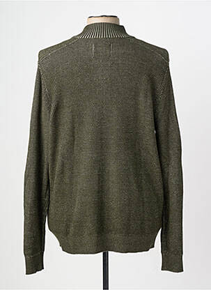 Gilet manches longues tissage chiné vert STREET ONE homme