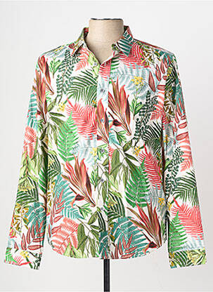 Chemise manches longues coupe cintrée vert YVES ENZO homme