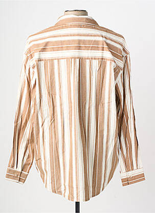 Chemise manches longues poches marron FRILIVIN homme