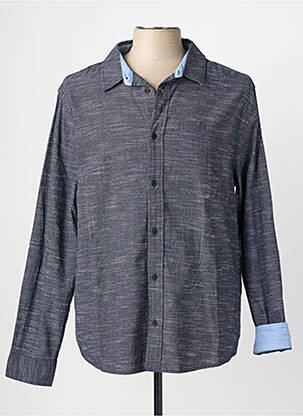 Chemise manches longues coupe droite bleu STREET ONE homme