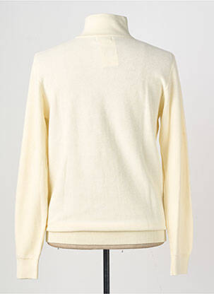 Pull maille souple et aérée manches longues jaune YVES ENZO homme