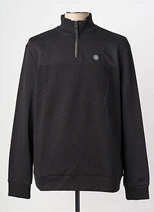Sweat-shirt stretch manches longues noir STREET ONE homme