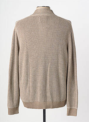 Pull stretch manches longues marron STREET ONE homme