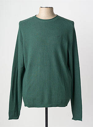 Pull maille souple et aérée manches longues vert STREET ONE homme