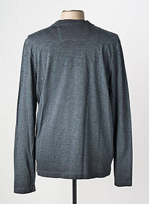 T-shirt col tunisien manches longues gris STREET ONE homme