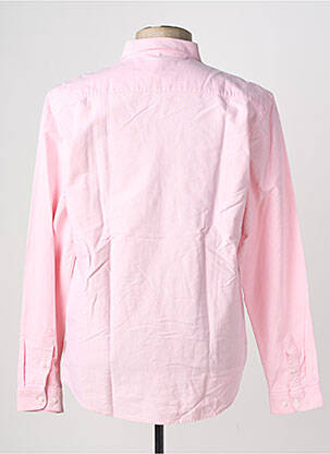 Chemise manches longues coupe droite rose YVES ENZO homme
