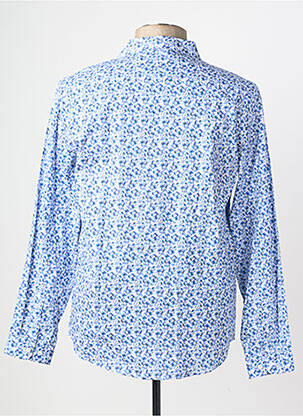 Chemise manches longues coupe droite bleu YVES ENZO homme