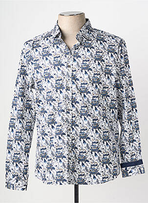 Chemise manches longues coupe cintrée bleu BLACK NUMBER homme