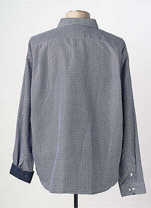 Chemise manches longues poches bleu YVES ENZO homme