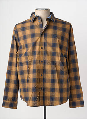 Chemise manches longues imprimé écossais jaune STREET ONE homme