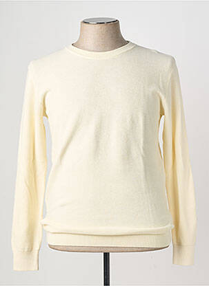 Pull maille souple et aérée manches longues beige YVES ENZO homme