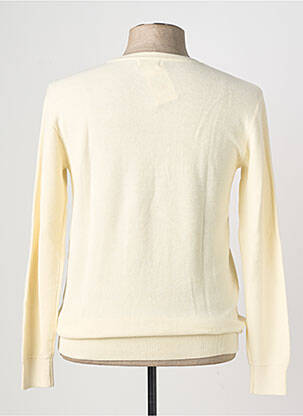 Pull maille souple et aérée manches longues beige YVES ENZO homme