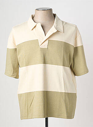 Polo tissage jersey manches courtes beige EXTRA PARIS homme
