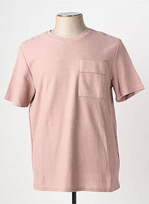 T-shirt coupe cintrée manches courtes rose JSCO homme