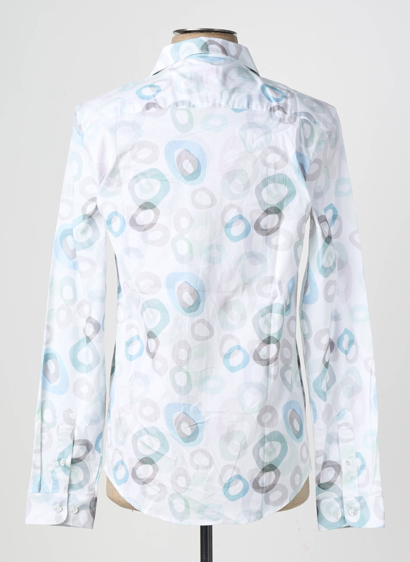 Chemise manches longues coupe cintrée blanc YVES ENZO homme