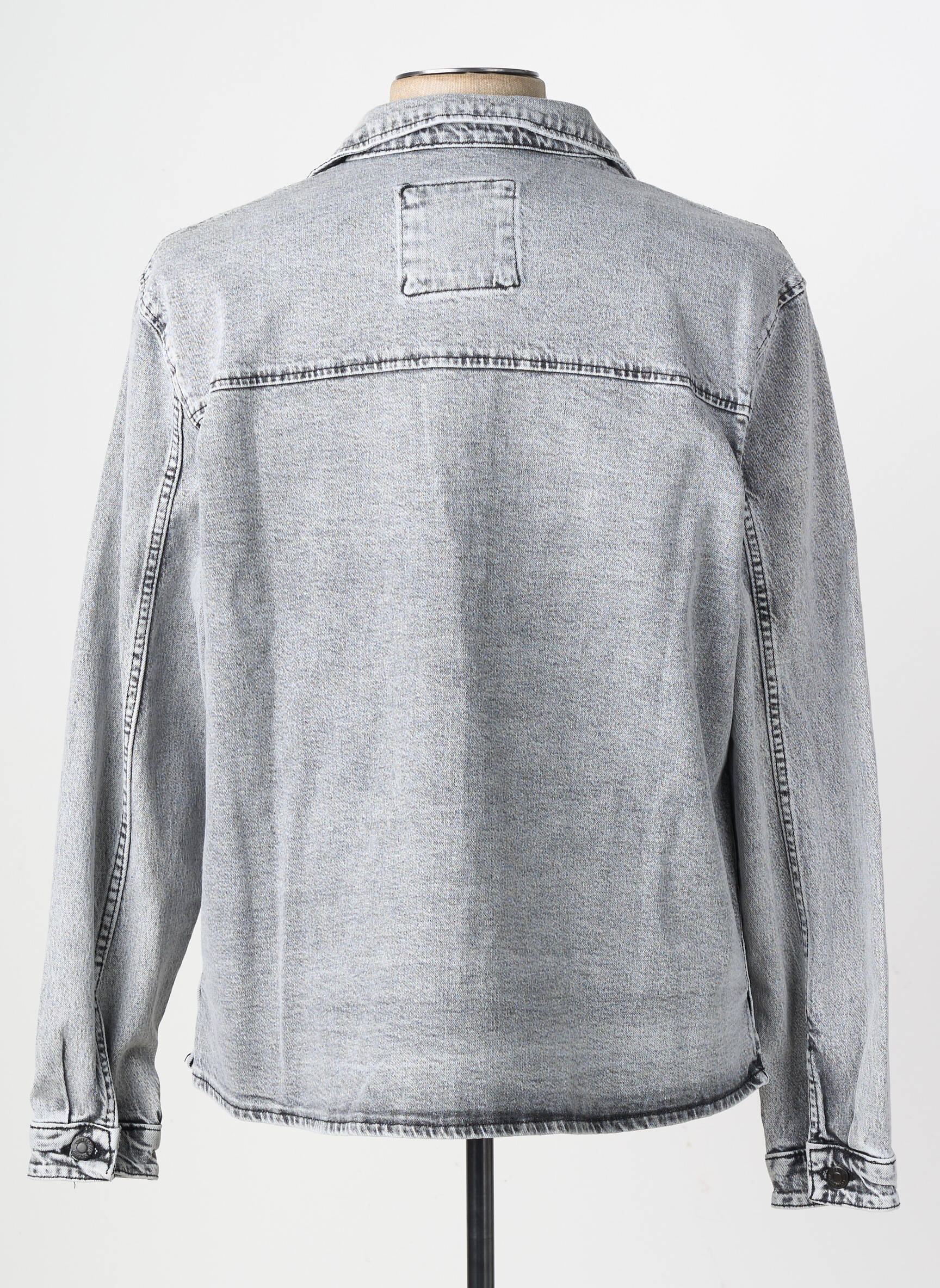 Veste casual fermeture boutonnée sur le devant gris I8 DENIM homme