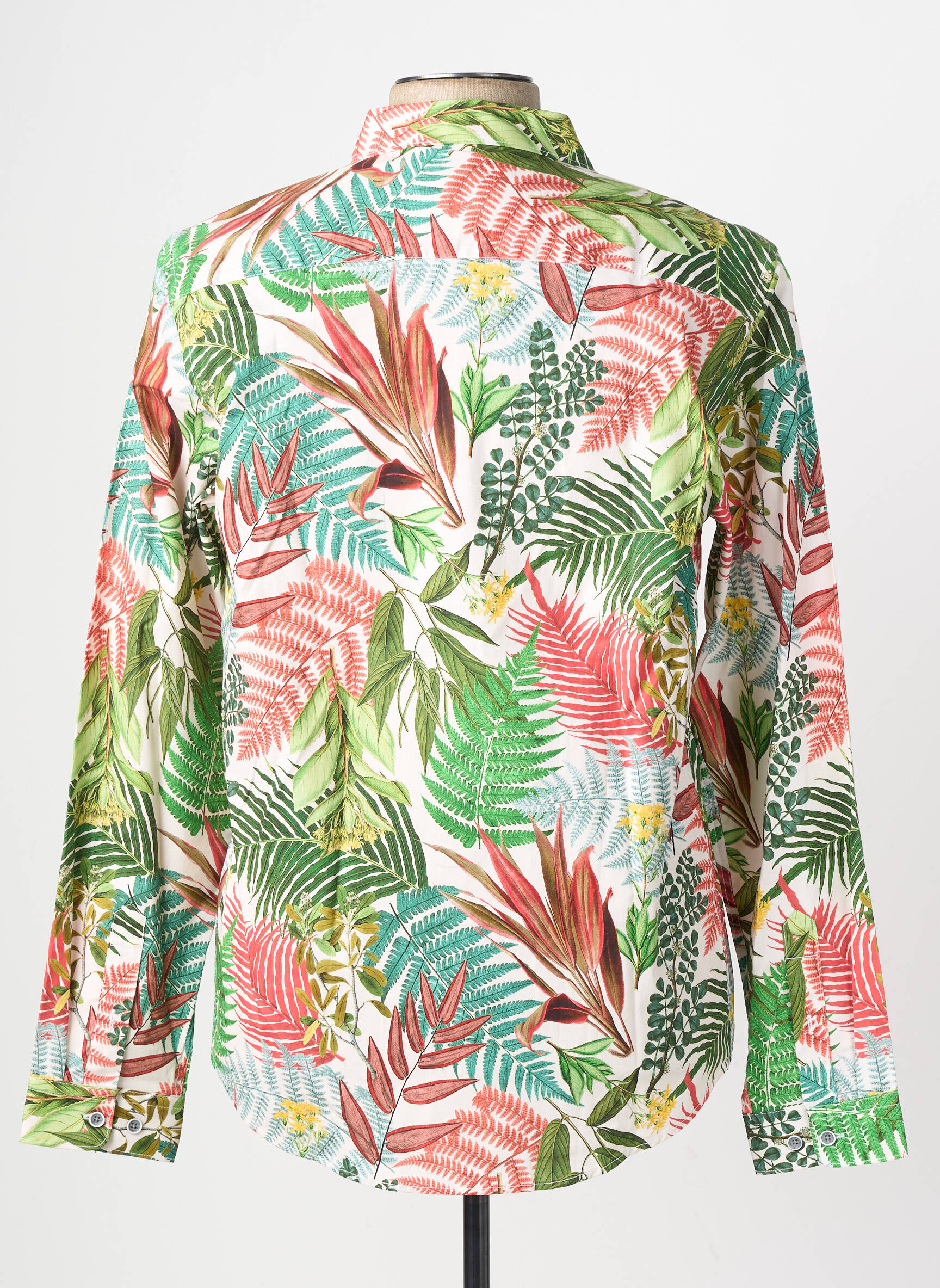 Chemise manches longues coupe cintrée vert YVES ENZO homme