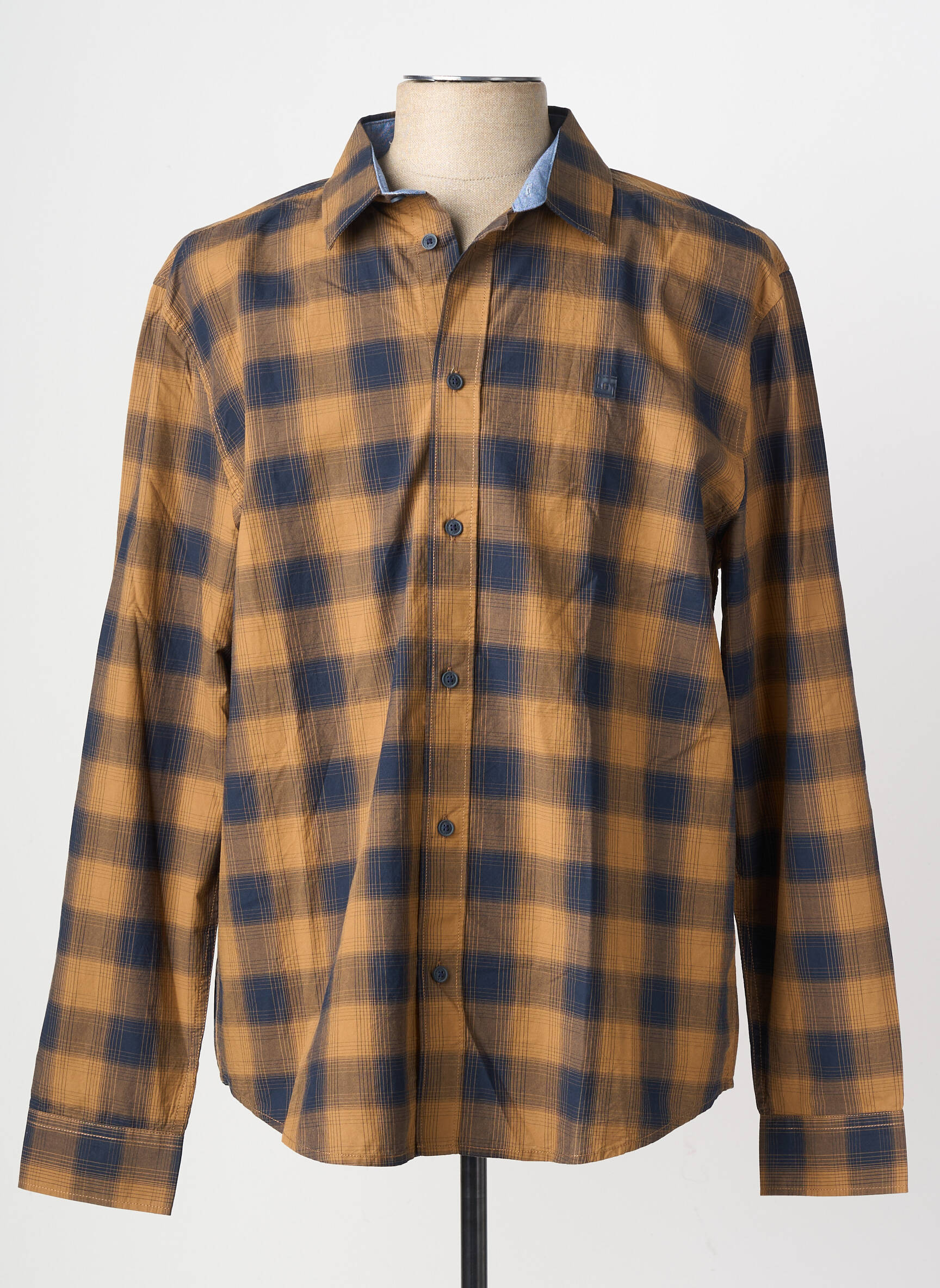 Chemise manches longues coupe droite jaune STREET ONE homme