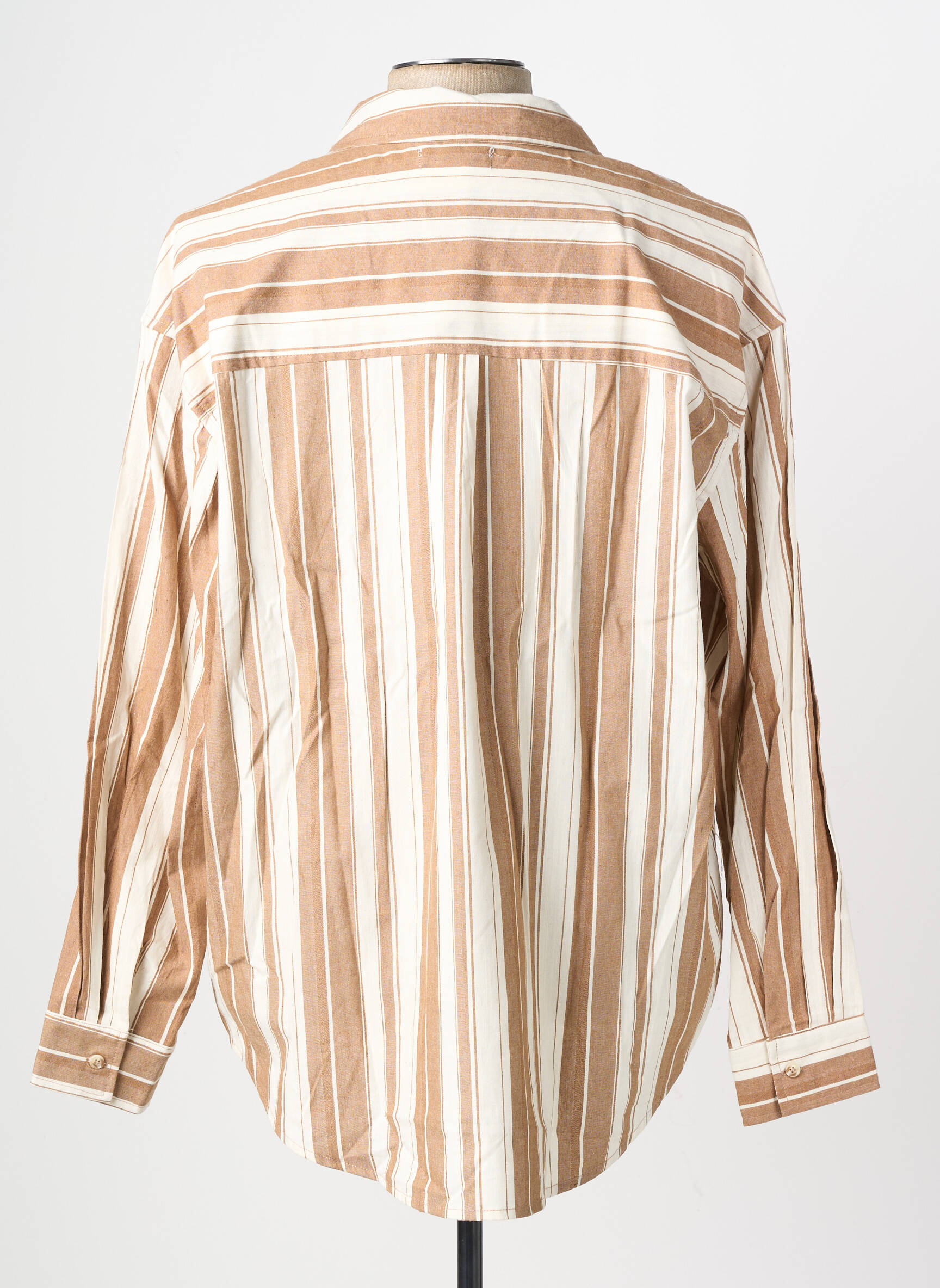 Chemise manches longues poches marron FRILIVIN homme