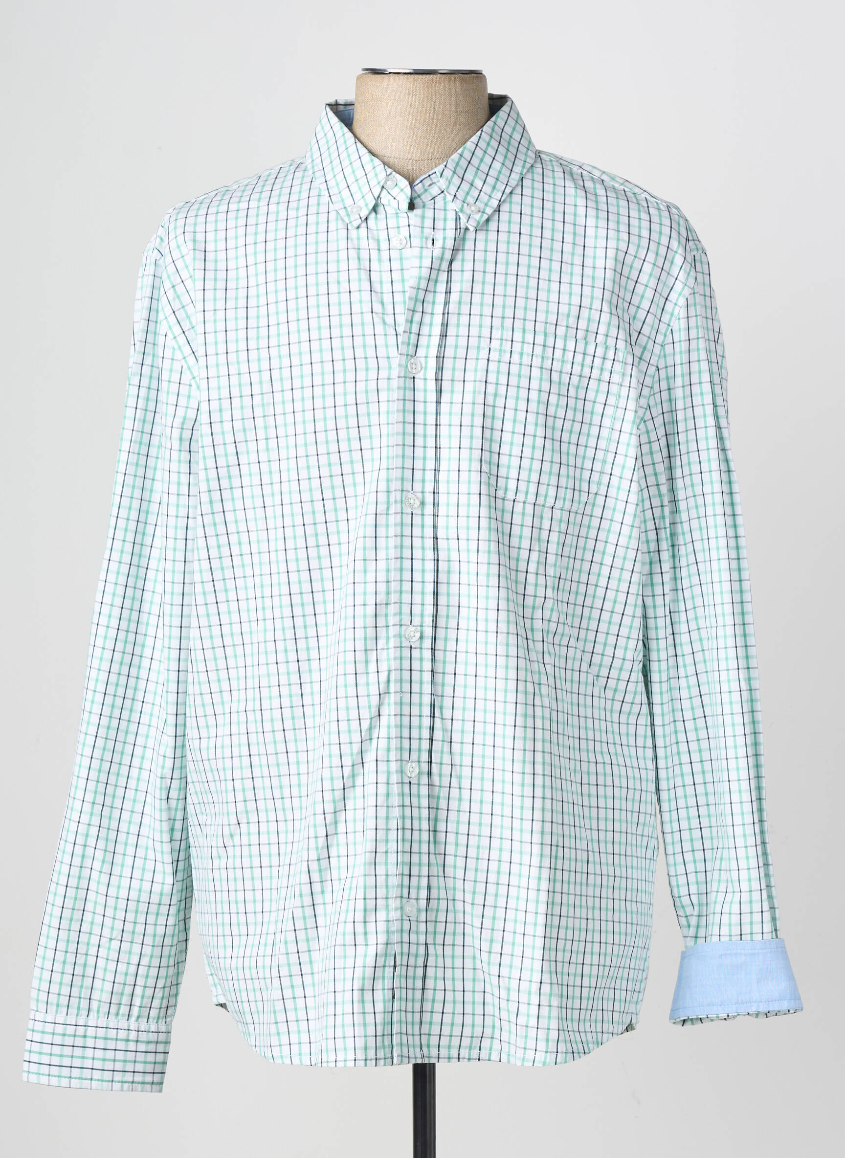 Chemise manches longues poches vert STREET ONE homme