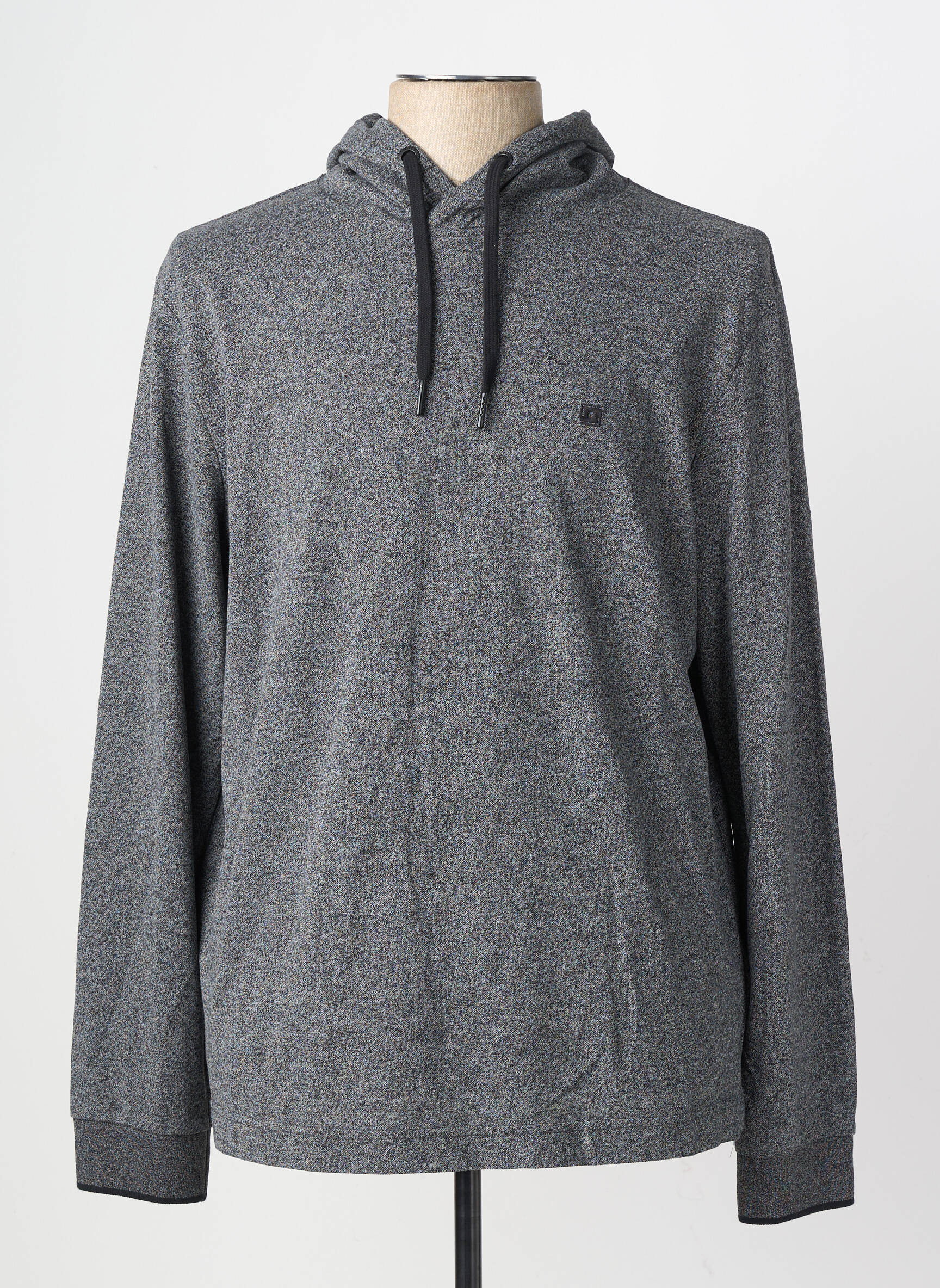 Sweat-shirt à capuche manches longues manches longues gris STREET ONE homme