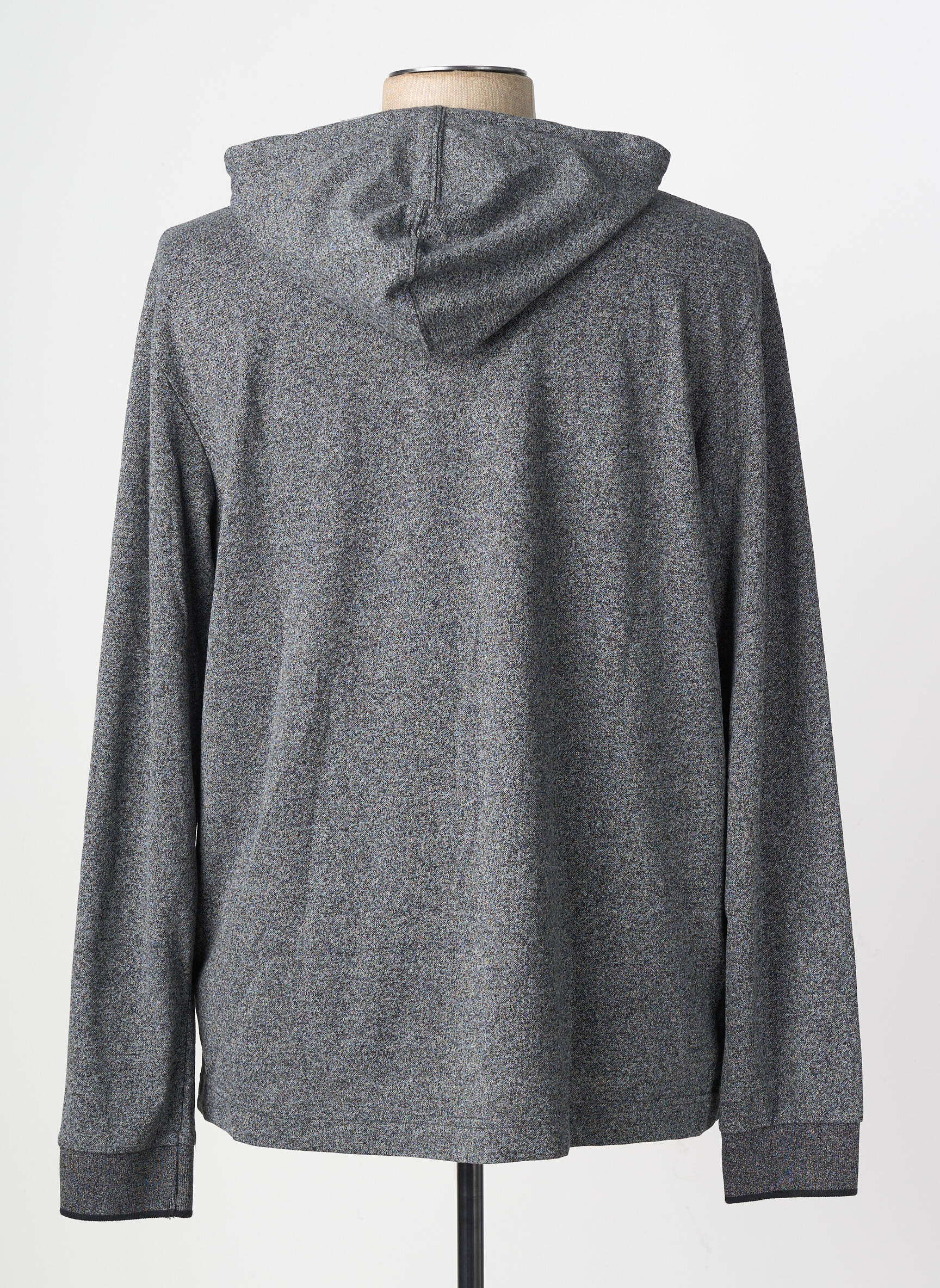 Sweat-shirt à capuche manches longues manches longues gris STREET ONE homme