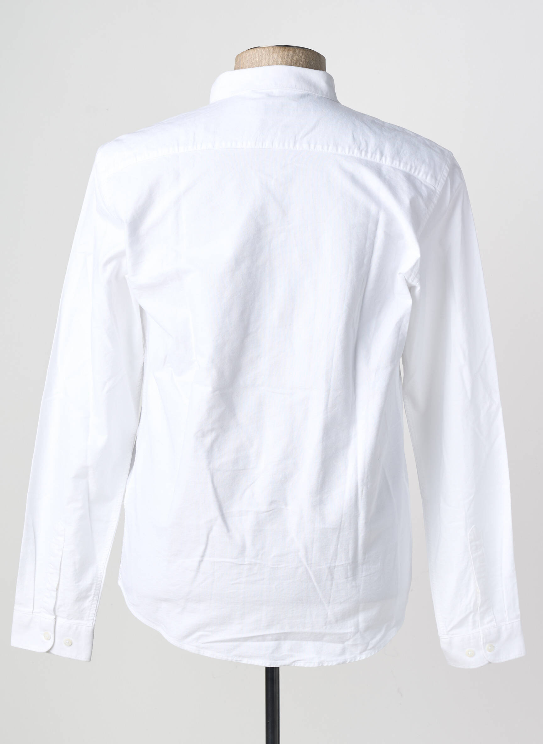 Chemise manches longues coupe cintrée blanc YVES ENZO homme